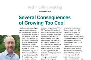 Several consequences of growing too cool