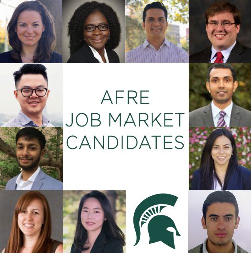 MSU AFRE Job Market Candidates Fall, 2017