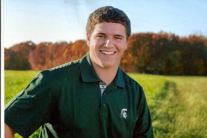 Adam Wiles is recipient of Velmar Green Endowed Scholarship from the Michigan Dairy Memorial and Scholarship Foundation for 2018-19