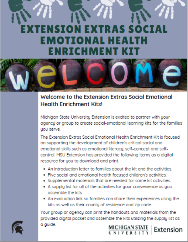 Thumbnail of the Extension Extras Social Emotional Health Enrichment Kit.