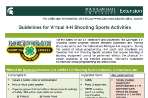 Guidelines for Virtual 4-H Shooting Sports Activities