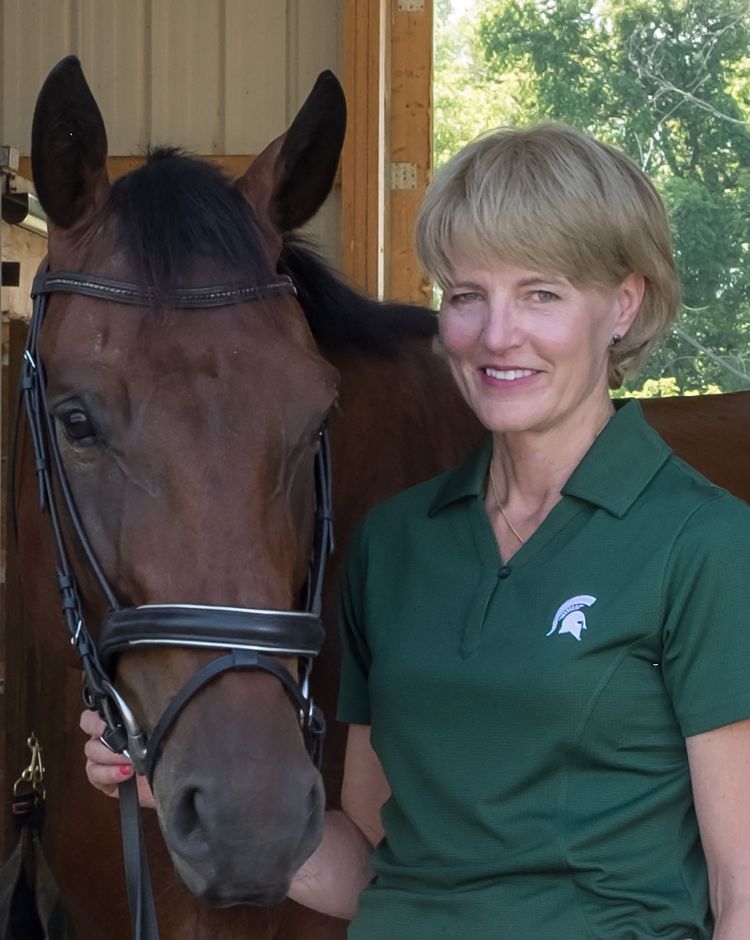 Dr. Stephanie Valberg, Mary Anne McPhail Dressage Chair in Equine Sports Medicine at Michigan State University.