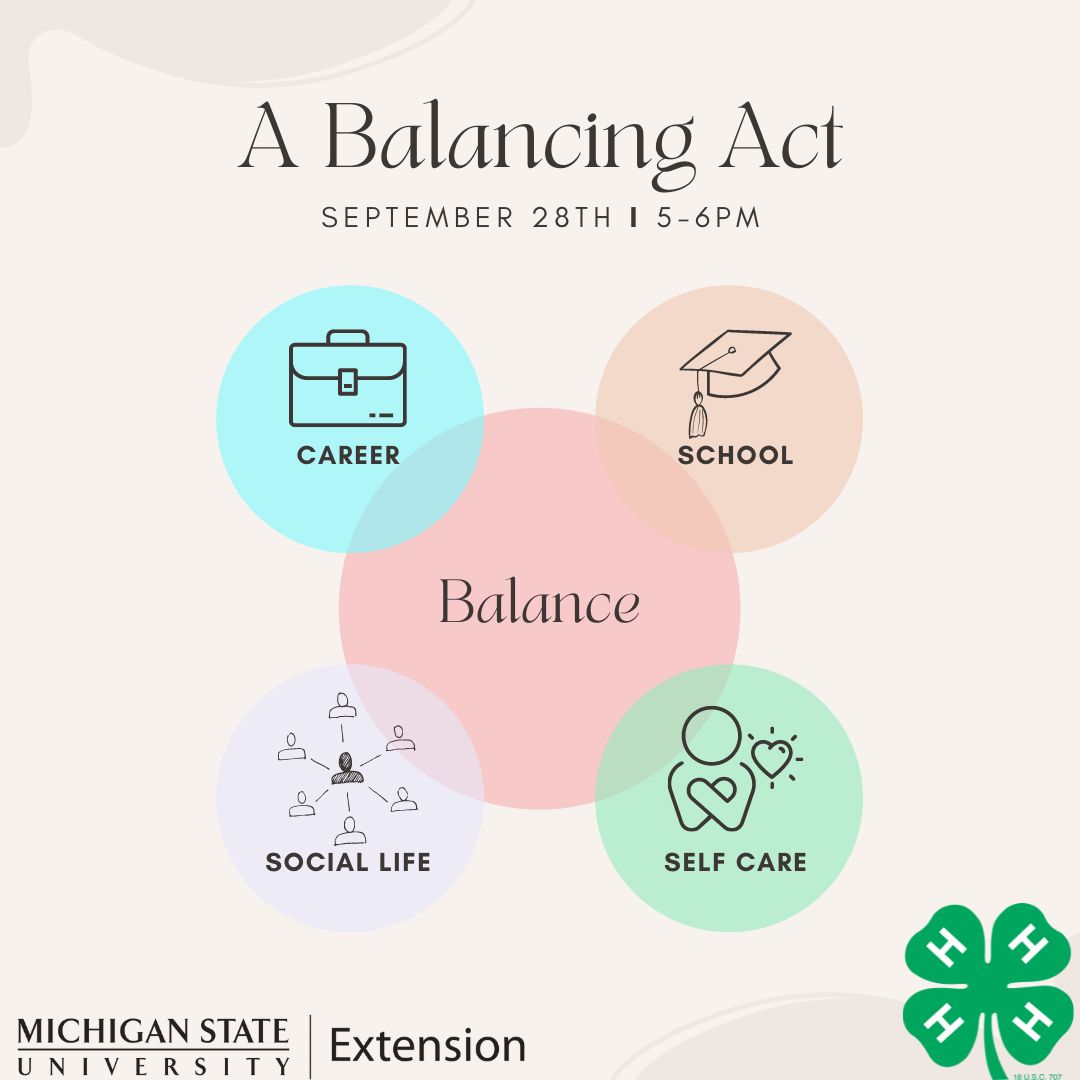 A Balancing Act: School, Work, and Social Life - 4-H Adulting 101