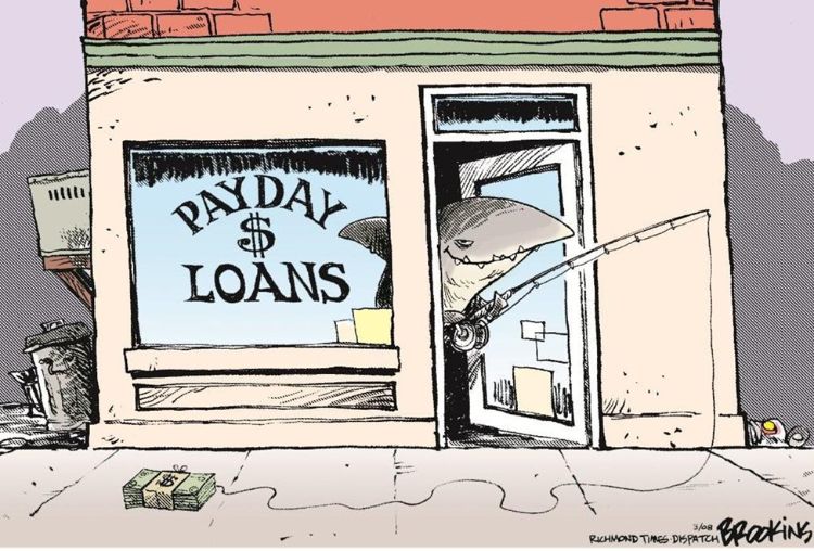 Shark loan cartoon