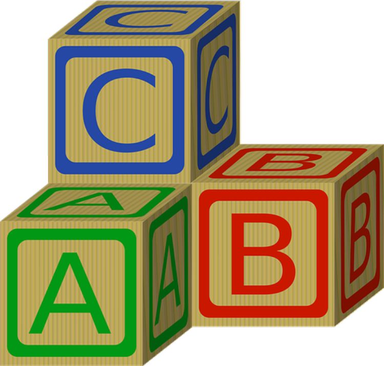 Blocks with letters