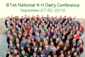 2016 National 4-H Dairy Conference registration open until Aug. 19