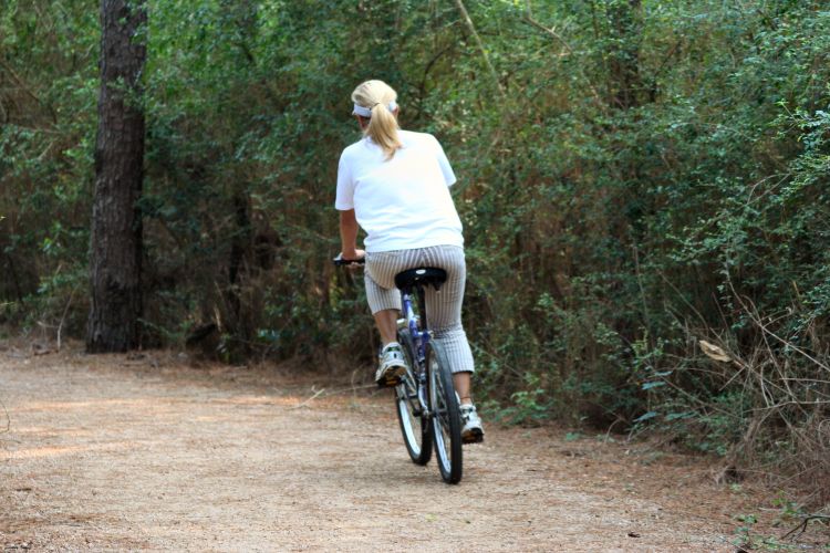 Biking is one way to stay fit without wearing yourself out.
