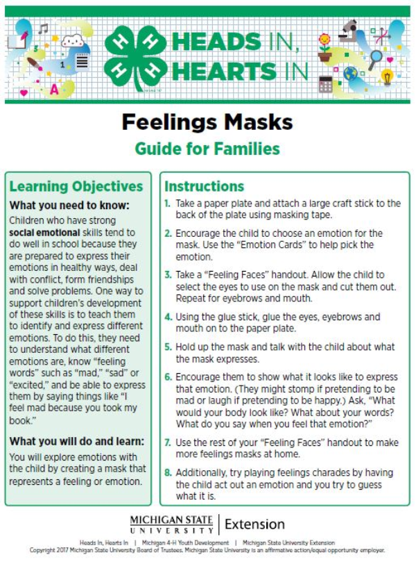 Feelings Mask cover page.