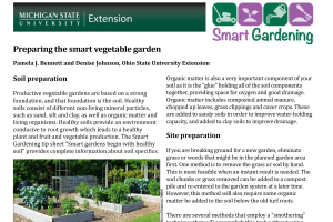 Preparing the smart vegetable garden
