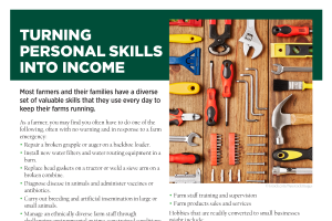 Turning Personal Skills into Income