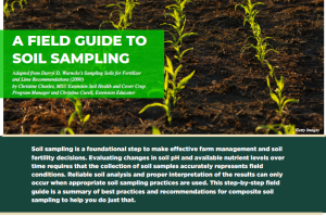 A Field Guide To Soil Sampling