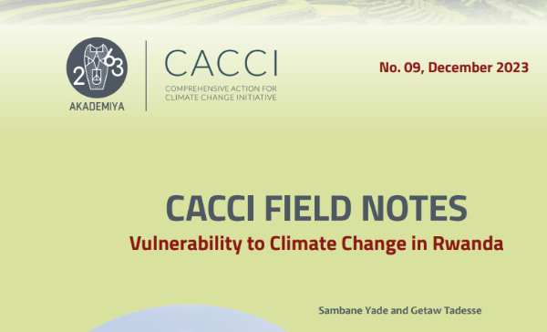 CACCI Report #9: Vulnerability to Climate Change in Rwanda