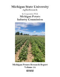 An image of a field of potatoes on the cover of a report