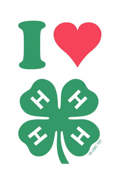 I heart 4-H clover.