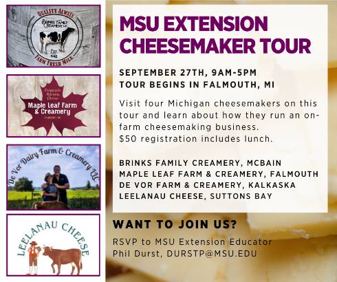 Cheesemaker tour flier