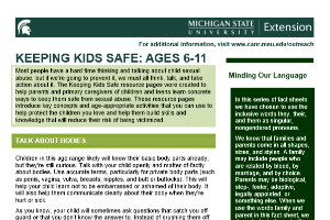 Keeping Kids Safe: Ages 6-11