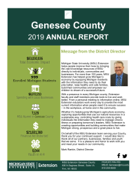 Cover of Genesee County Annual Report 2019