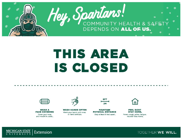 Thumbnail of area closed sign.