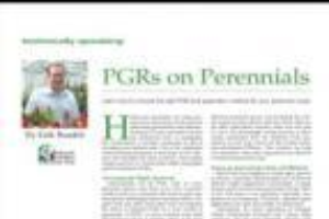 PGRs on perennials