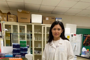 Songwen Zhang plans to use her Ph.D. degree to continue solving fruit production problems