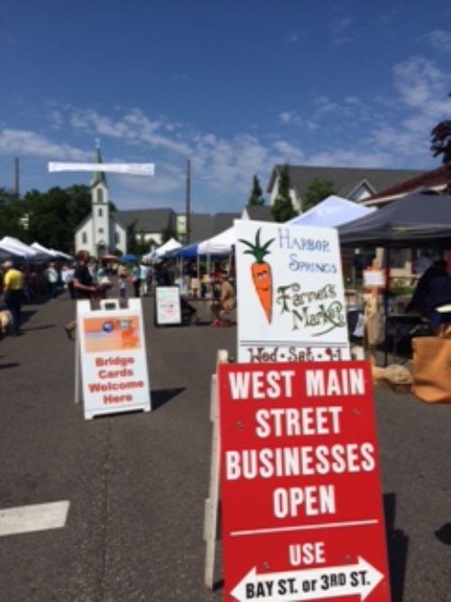 Harbor Springs, Michigan farmers market. Photo credit: Kendra Wills