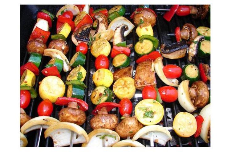Skewering vegetables is a great way to enjoy a variety of grilled vegetables. | MSU Extension
