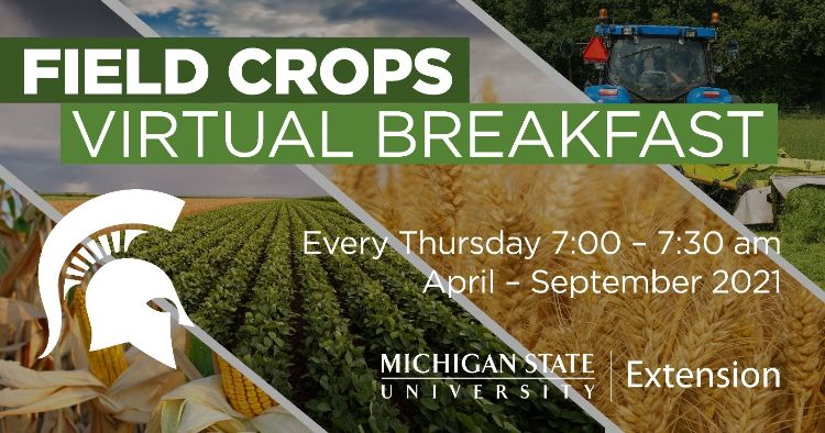 Field Crops Virtual Breakfast promo graphic.