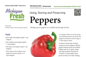 Michigan Fresh: Using, Storing, and Preserving Peppers (HNI25)