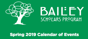 Bailey Scholars Program Spring Semester Calendar