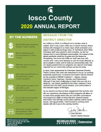 Iosco 2020 Annual Report Cover Photo