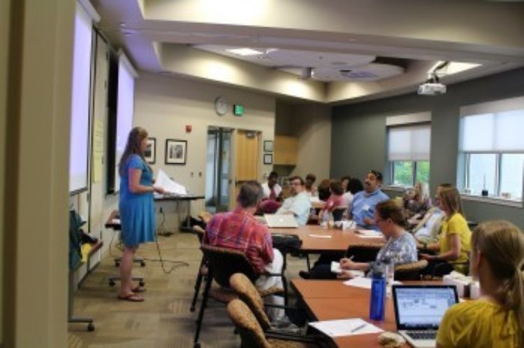 Local food council members gather on May 27, 2015 at the first official MLFCN meeting. Photo courtesy Megan Masson-Minock.