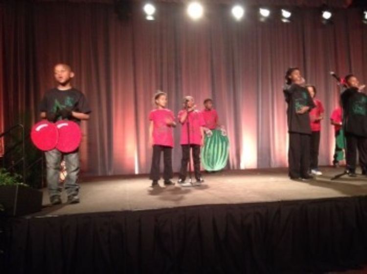 The Food Warriors performing at the Kellogg Food & Community Gathering in May. Photo courtesy of Hanifa Adjuman.