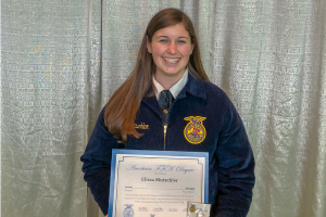 ABM Junior Receives the 2018 American Degree from the National FFA Organization