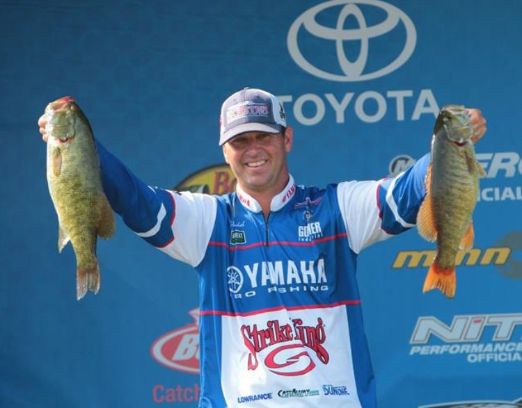 Todd Faircloth took home the top prize at the Plano Bassmaster Elite tournament. Photo: Justin Selden | Michigan Sea Grant