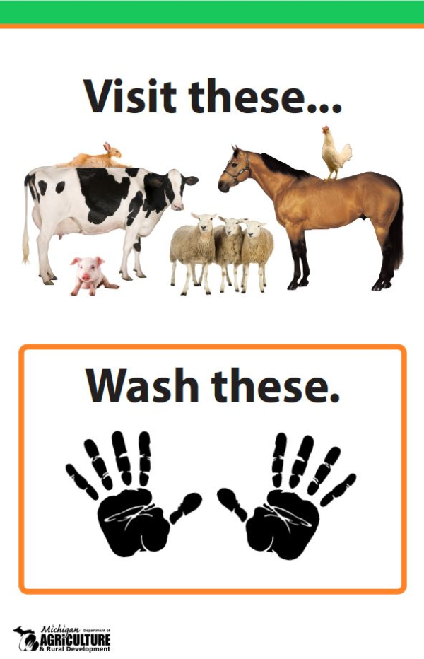 Animal Exhibit Hand Washing Sign - 4-H Animal & Veterinary Science ...