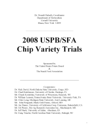 2008 USPB/SFA Chip Variety Trials