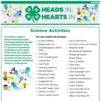 Heads In Hearts In Science Activities cover page.
