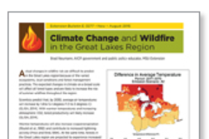 Climate Change and Wildfire in the Great Lakes Region (E3277)