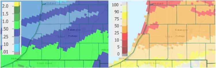 Precipitation totals