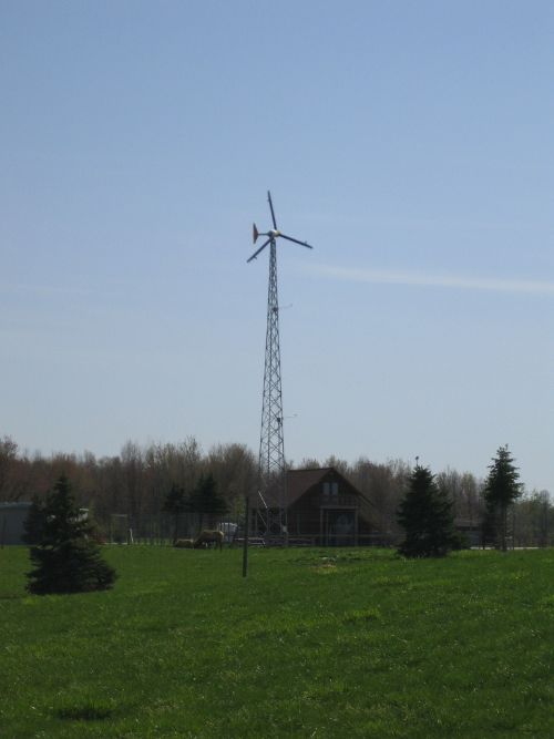 Photo: On-site use wind energy system. Photo Credit: Brad Neumann l MSU Extension