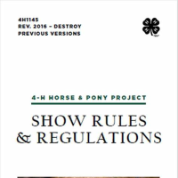 Front cover of rules booklet