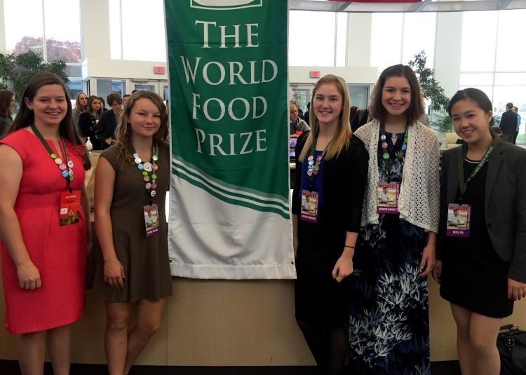 The 2015 Michigan Global Youth Institute delegates (left to right): Emily Kurburski, Autumn Zwiernik, Raegan Gembarski, Francine Barchett, and Kayla Zhu.