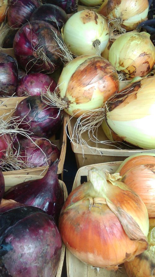 Various onions.