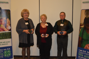 Three 4-H volunteers receive Michigan 4-H Salute to Excellence Awards