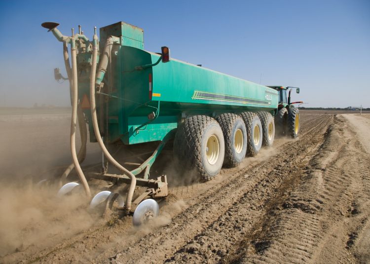 Figure 1: Manure injection equipment used on a farm field. Photo Courtesy of: USDA NRCS