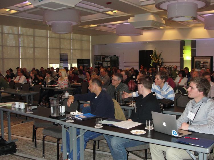 The Shoreline & Shallows Conference drew a record crowd at the Kellogg Center in East Lansing. Photo credit: Lois Wolfson, MSU IWR