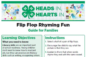 Heads In, Hearts In: Flip Flop Rhyming Fun