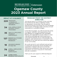 Ogemaw County 2023 annual report cover