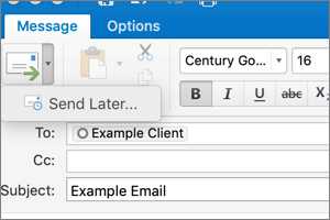 Delaying Delivery In Outlook For Mac Anr Technology Services