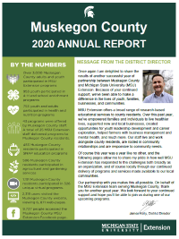 Photo of the first page of the 2020 Muskegon County Annual Report